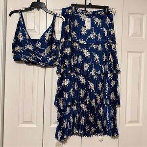 Abercrombie & Fitch Blue Floral Dress Set
